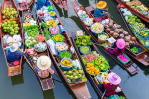 Der Damnoen Saduak Floating Market ist ein tolles Ausflugsziel